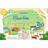 Tã bỉm Babies Organic Việt M54(6kg-11kg) L50(9-14kg) XL46(12-17kg) XXL40>15kg