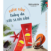 Kem chống nắng trắng da Suncream SPF50/PA+++ Fresh White Sand by TENAMYD 50ml