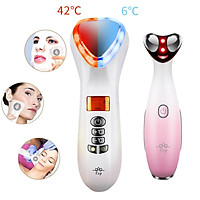 Búa Điện Di Massage Mặt Làm Đẹp Da Nóng Và Lạnh Photon Ánh Sáng Đỏ - Xanh Dương Kèm Máy Massage Làm Đẹp Mắt RF Thế Hệ Mới - Giảm Mệt Mỏi - Quầng Thâm - Làm Mờ Nếp Nhăn