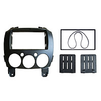 Car 2 Din Refitting Frame Panel for Mazda 2 2010 Demio 2007+ Stereo Radio Fascia Dash Mounting Trim Kit