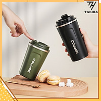 Cốc Giữ Nhiệt Coffeeholic Inox 304 Dung Tích 510ml Cao Cấp Kiểu Dáng Hàn Quốc Cầm Tay Sang Trọng BNG07