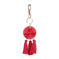 Tassel Pendant Key Chain Keyring Fringe Lady Bag Purse Car Keyrings Ornaments for Health and Wealth Hanging Decoration