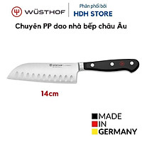 Dao bếp Wusthof Classic Santoku 14cm thép rèn cao cấp, cạnh sáo - Chính hãng