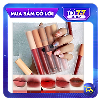 Set 5 Cây Son Kem Lì VONGEE Mịn Mượt Như Nhung Và Không Khô Môi