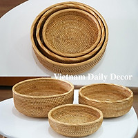 Giỏ guột tròn đựng đồ I Hàng xuất dư I Bền, đẹp I Không ẩm mốc mối mọt