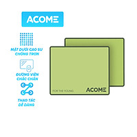 Miếng Lót Chuột/ Tấm Di Chuột ACOME AMP01 Kích thước 22 x 18 cm Chất liệu Vải + Cao su Màu Sắc Thời Thượng - Hàng chính hãng