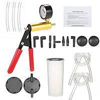17PCS ô tô chuyên nghiệp, máy bơm áp suất chân không di động, bộ giảm áp phanh, bộ chuyển đổi, bộ kiểm tra bình chứa chất lỏng, bộ giảm áp chân không