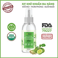 Xịt khử mùi đa năng Tinh dầu 24CARE 50ml/100m/250ml - Xịt bề mặt bị dính bẩn do đồ ăn rơi rớt trên bàn ghế, sàn nhà.