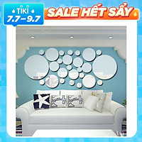 Miếng Gương Acrylic Dán Tường Trang Trí (26 Cái/Bộ)