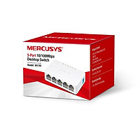Bộ chia mạng Mercusys 5 cổng 10/100Mbp MS105 tương thích tốt với nhiều loại Laptop, máy in, Camera IP, Smart Tivi - Hàng nhập khẩu (TẶNG KÈM ĐẦU ĐỌC THẺ NHỚ CAO CẤP)