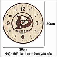 1 TẶNG 1 - Đồng Hồ Treo Tường Thể Thao Phòng GYM BOXING