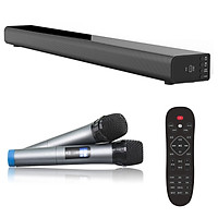 Loa thanh 5.1 nghe nhạc kết nối Bluetooth Amoi L5 Kèm 2 Micro karaoke không dây - Hàng nhập khẩu