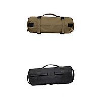 2 Set Black+Khaki Sand Bag Training Weight Bag Handles Boxing Sandbag Gym