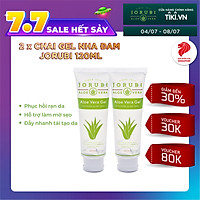Combo 2 Chai Gel Dưỡng Ẩm Da Toàn Thân Jorubi (2 x 120ml) Chiết Xuất Nha Đam, Ngăn Mụn, Hạn Chế Khô, Nứt Nẻ Da