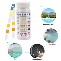 1 Bottle Hot Tub Pool Water Quality 4-in-1 Test Strip Residual Chlorine PH Value Alkalinity Hardness