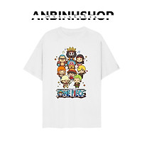 Áo thun unisex nam nữ in hình chibi One Piece Đảo Hải Tặc ACE Hỏa Quyền cực dễ thương chất vải mềm mịn mát từ AnbinhShop
