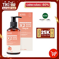 Dung dịch vệ sinh Phụ nữ Gel X2 Nano Nghệ Đào Hồng Mềm Mại Lưu Hương 24h Cocayhoala - 150ml