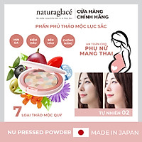 Phấn phủ thảo mộc lục sắc - naturaglacé Nu Pressed Powder