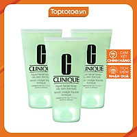 Combo 3 Tuýt Sữa Rửa Mặt Dành Cho Da Dầu Clinique Liquid Facial Soap Oily Skin Formula (30ml) - Minisize