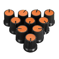 10pcs Inner diameter 6mm red / Blue / orange / Grey / Green / White / yellow potentiometer knob cap