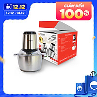 Máy Xay Thịt Đa Năng Thân Inox Chopper Midimori GC-24338 (500W) - Đen - Hàng chính hãng