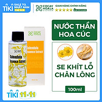 Nước thần hoa cúc 2in1 Cocayhoala se khít lỗ chân lông, trẻ hóa làn da sau 10 ngày Calendula Essence Extract 100ml