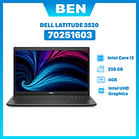 Laptop Dell Latitude 3520 70251603 (Core i3-1115G4/ 4 GB/ 256GB SSD/ 15.6HD/ Fedora) - Hàng Chính Hãng