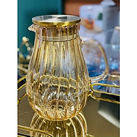 Bình Đựng Nước 1.9Lít Thủy Tinh Chịu Nhiệt, Màu Vàng