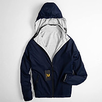 Áo Gió Lót Cotton Vải Vân Gạo Cao cấp Pmax Nam Nữ 2 Lớp, Mũ Tháo Rời, Chống Nước, Chống Gió, Chống Nắng, Phom Trẻ Trung
