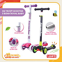 Đồ chơi Xe trượt tím trắng có điều chỉnh độ cao SCOOTER RO203M-3/PU-WH