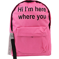Balo Thời Trang Họa Tiết Botusi I'M HI (28 x 30 cm)