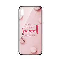 Ốp lưng KÍNH CƯỜNG LỰC VIỀN ĐEN cho iPhone XS MAX SWEET - Hàng chính hãng