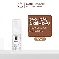 Sữa Rửa Mặt AHA BHA Tạo Bọt Làm Sạch Da, Ngăn Ngừa Mụn Mandelic Pore Purifying Foam Cleanser 150ml Zakka Naturals