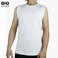 Áo Thun Nam Ba Lỗ Cotton Sát Nách, Tank-Top Trơn Basic Form Rộng, Tập Gym Cổ Tròn Co Dãn Cao Cấp Big Sport