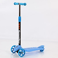 Xe trượt scooter 3 bánh cao cấp dành cho bé, phát nhạc, bánh xe phát sáng vĩnh cửu, rèn luyện vận động, tăng chiều cao cho bé, chịu lực lên tới 90kg