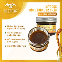 Mật ong Đông trùng hạ thảo Dr. Trung - Loại Ngâm Bột - Thơm ngon dễ sử dụng, hỗ trợ giảm ho, hen suyễn và cải thiện giấc ngủ, trẻ hóa làn da, ngăn ngừa lão hóa