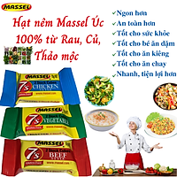 Hạt Nêm Cho Bé Massel Úc 100% Từ Rau Củ Và Thảo Mộc - Dùng Nấu Ăn Dặm Cho Bé, Món Chay, Món Mặn Cho Cả Gia Đình Giúp Món Ăn Thơm Ngon, Tiện Lợi, Bảo Vệ Sức Khỏe – 3Gói x 10g