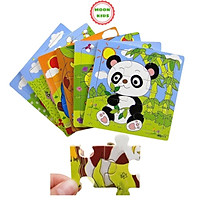 Đồ chơi xếp hình combo 2 bộ mô hình lắp ráp động vật đáng yêu cho bé thông minh sáng tạo