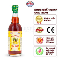 Nước mắm chay Quả Thơm Phan Thiết Mũi Né chai 500ml. Nước chấm chay phù hợp cho cả ăn chay và ăn mặn