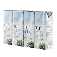 Lốc 4 sữa chua TH True việt quất 180ml - 12211