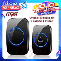 Chuông Cửa Không Dây Thông Minh CTFAST CT - 01 (1 Nút Bấm, 1 Chuông ), Chống Nước, Khoảng Cách Sử Dụng Hiệu Quả 300 mét - Hàng Chính Hãng