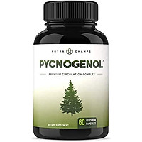 Pycnogenol Pine Bark - Premium Supplement with 200mg Herbal Complex for Circulation, Blood Flow & Nitric Oxide Production - Superior Absorption & Results with Black Pepper Extract