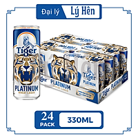 Thùng 24 Lon Cao Bia Tiger Platinum - Mới 330ml/Lon