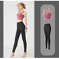 BỘ ĐỒ TẬP GYM NỮ 2 MÓN - QUẦN ÁO TẬP GYM YOGA NỮ 2 MÓN ÁO BRA QUẦN DÀI