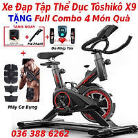 Xe Đạp Tập Thể Dục Đa Năng Tại Nhà Air Bike MK207 + Kèm Máy Massage Xung Điện