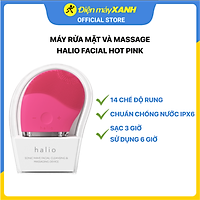 Máy rửa mặt và massage Halio Facial Hot Pink - Hàng chính hãng