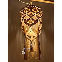 Chao đèn/ đèn thả vintage Macramé