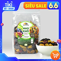 Nho Khô Mix Không Hạt Smile Nuts Túi 500g - Nhập khẩu từ Chile (nho khô hỗn hợp gồm nho đen, nho đỏ và nho vàng)