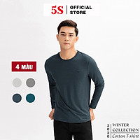 Áo Thun Nam Dài Tay 5S (ATO20), Vải Cotton Spandex Cao Cấp, 4 Màu Cơ Bản