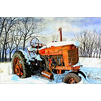 Bimkole 5D Diamond Painting Snow Tractor Full Drill DIY Rhinestone Pasted with Diamond Set Arts Craft Decorations (12x16inch)